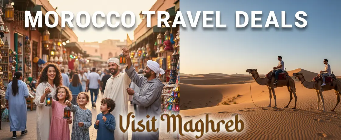 Morocco travel deals on desert tours, city trips, and travel packages