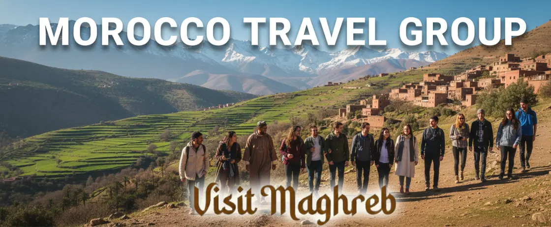 Group travel in Morocco including guided tours, Sahara desert trips, and cultural experiences